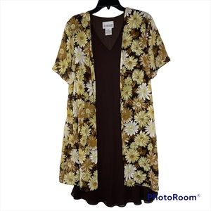 Just In Thyme Floral Kimono Dress